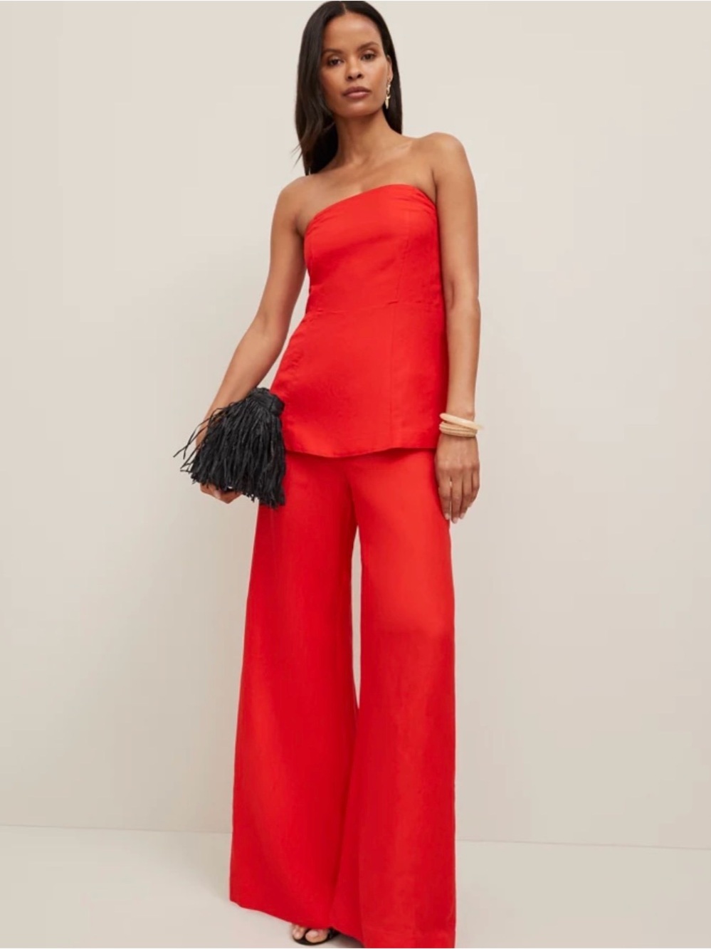 Ann Taylor The Statement Palazzo Pant In Linen Blend